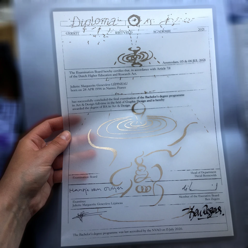 Design of the diplomas