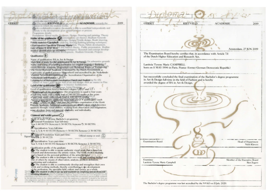 Design of the diplomas